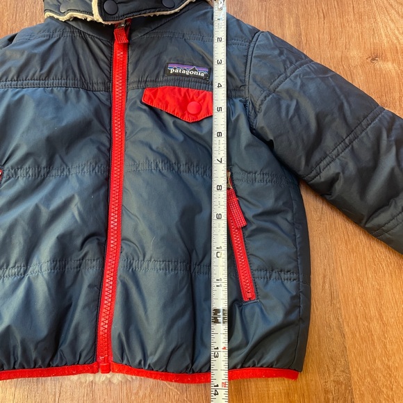 Patagonia Reversible Tribbles Hoody Baby Size 2T Blue Sherpa Puffer Full Zip # - Picture 11 of 13